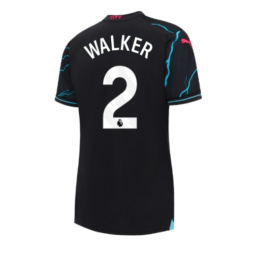 Dámy Fotbalový dres Manchester City Kyle Walker #2 2023-24 Třetí Krátký Rukáv